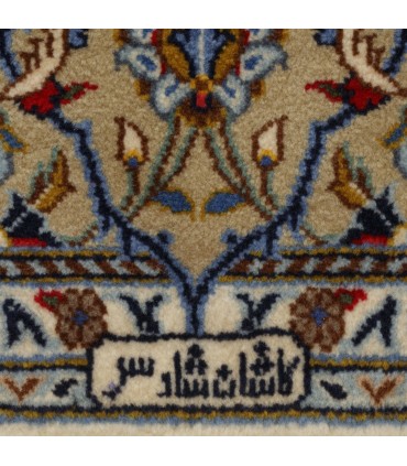 یک جفت فرش دستباف قدیمی سه و نیم متری کاشان کد 705523