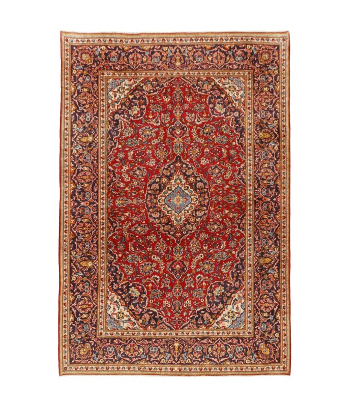 فرش دستباف قدیمی شش متری کاشان کد 705538