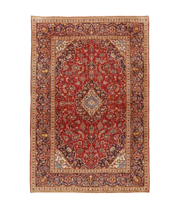 فرش دستباف قدیمی شش متری کاشان کد 705538