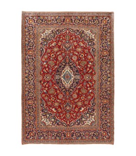 فرش دستباف قدیمی شش متری کاشان کد 705541
