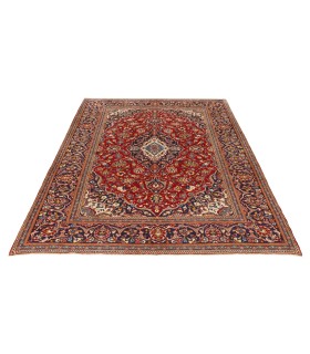 فرش دستباف قدیمی شش متری کاشان کد 705541