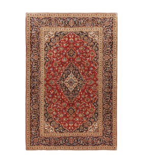 فرش دستباف قدیمی پنج و نیم متری کاشان کد 705545