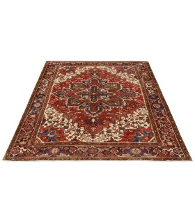 فرش دستباف قدیمی پنج و نیم متری هریس کد 705547