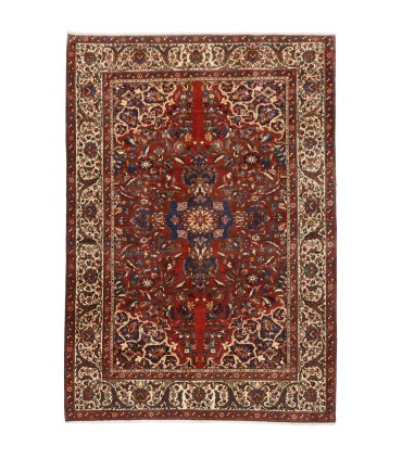 فرش دستباف قدیمی شش و نیم متری آباده کد 705548