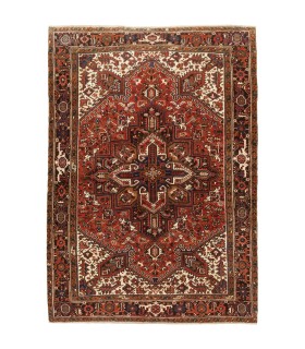 فرش دستباف قدیمی پنج و نیم متری هریس کد 705555