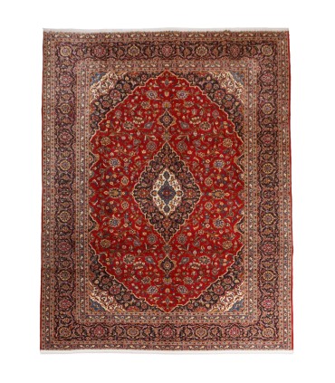 فرش دستباف قدیمی یازده و نیم متری کاشان کد 179892