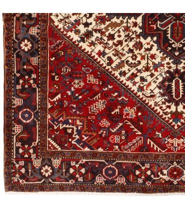 فرش دستباف قدیمی هشت و نیم متری هریس کد 179894