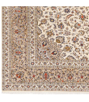 فرش دستباف قدیمی دوازده متری کاشان کد 179898