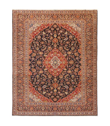 فرش دستباف قدیمی یازده و نیم متری کاشان کد 179909