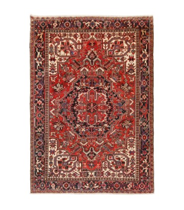 فرش دستباف قدیمی هشت متری هریس کد 179922