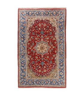 فرش دستباف قدیمی چهار متری اصفهان کد 181057