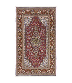 فرش دستباف ذرع و نیم قم کد 181096
