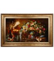 Tappeto persiano Tabriz a disegno pittorico codice 910098