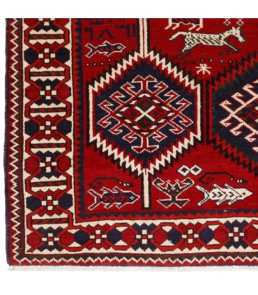 فرش دستباف قدیمی چهار متری لری کد 130531