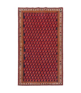 فرش دستباف قدیمی چهار متری ساوه کد 130534
