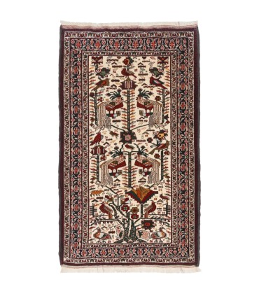 فرش دستباف قدیمی یک متری بلوچ کد 130556