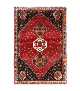 فرش دستباف قدیمی ذرع و نیم شیراز کد 709076