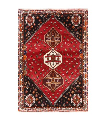 فرش دستباف قدیمی ذرع و نیم شیراز کد 709076