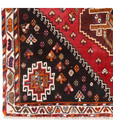 فرش دستباف قدیمی ذرع و نیم شیراز کد 709076