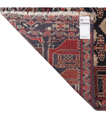 فرش دستباف قدیمی یک متری بلوچ کد 709080