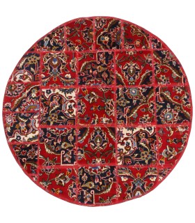 کلاژ فرش دستباف ذرع و نیم کاشان کد 709093