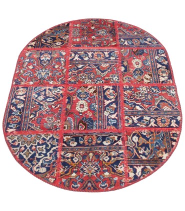 کلاژ فرش دستباف نیم متری کاشان کد 709096