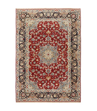 فرش دستباف قدیمی هشت و نیم متری یزد کد 705587