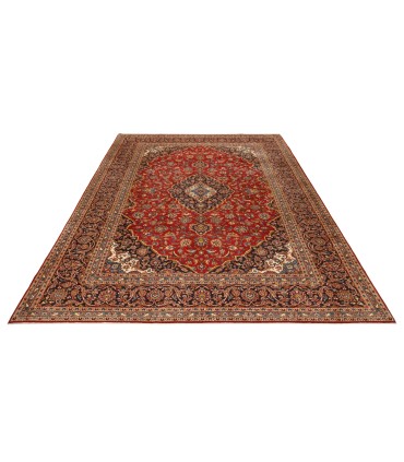 فرش دستباف قدیمی ده و نیم متری کاشان کد 705591