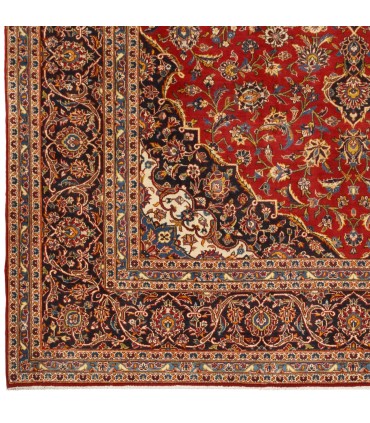 فرش دستباف قدیمی ده و نیم متری کاشان کد 705591