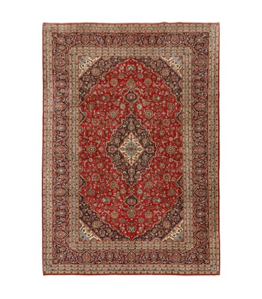 فرش دستباف قدیمی هشت و نیم متری کاشان کد 705592