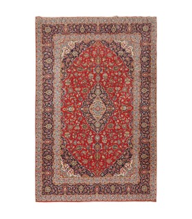 فرش دستباف قدیمی نه متری کاشان کد 705593