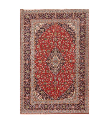 فرش دستباف قدیمی نه متری کاشان کد 705593