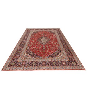 فرش دستباف قدیمی نه متری کاشان کد 705593