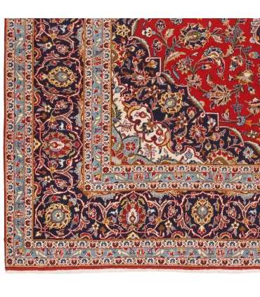 فرش دستباف قدیمی نه متری کاشان کد 705593