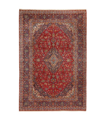 فرش دستباف قدیمی نه متری کاشان کد 705594