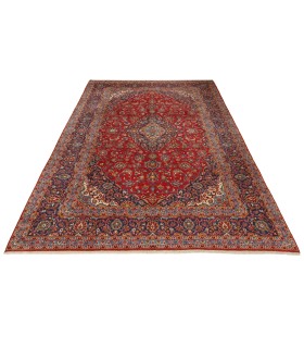 فرش دستباف قدیمی نه متری کاشان کد 705594