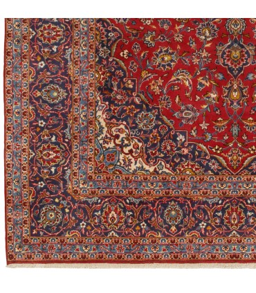 فرش دستباف قدیمی نه متری کاشان کد 705594