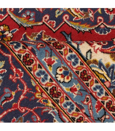 فرش دستباف قدیمی نه متری کاشان کد 705594