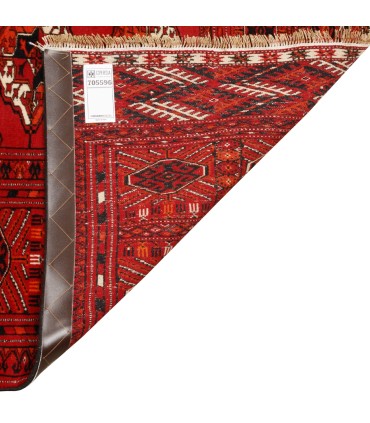 فرش دستباف قدیمی هفت و نیم متری ترکمن کد 705596