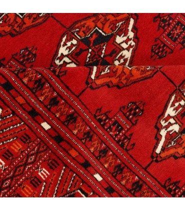 فرش دستباف قدیمی هفت و نیم متری ترکمن کد 705596