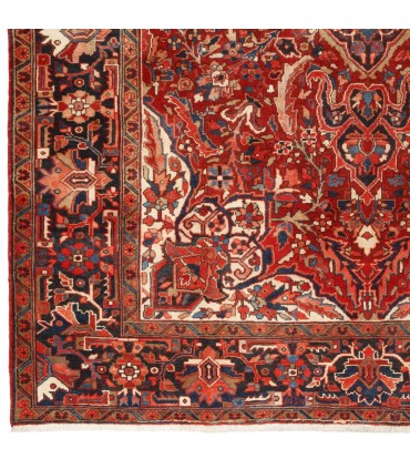 فرش دستباف قدیمی نه و نیم متری اهر کد 705605