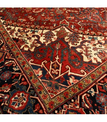 فرش دستباف قدیمی هشت و نیم متری هریس کد 705618