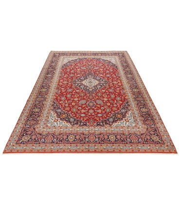 فرش دستباف قدیمی نه متری کاشان کد 705622