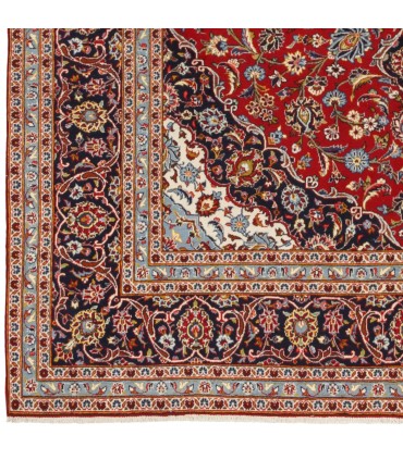 فرش دستباف قدیمی نه متری کاشان کد 705622