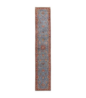 فرش دستباف قدیمی کناره طول چهار و نیم متر ساروق کد 705627