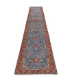 فرش دستباف قدیمی کناره طول چهار و نیم متر ساروق کد 705627