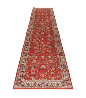 فرش دستباف قدیمی کناره طول چهار متر ساروق کد 705629