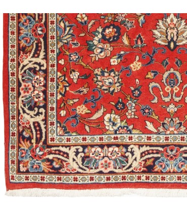 فرش دستباف قدیمی کناره طول چهار متر ساروق کد 705629