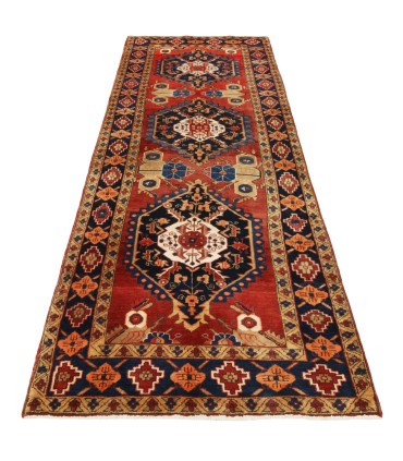 فرش دستباف قدیمی کناره طول سه متر هریس کد 705630