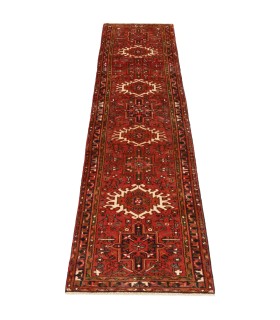 فرش دستباف قدیمی کناره طول سه متر قرجه کد 705631